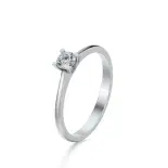 Pierścionek z białego złota z diamentem AJPZ_005